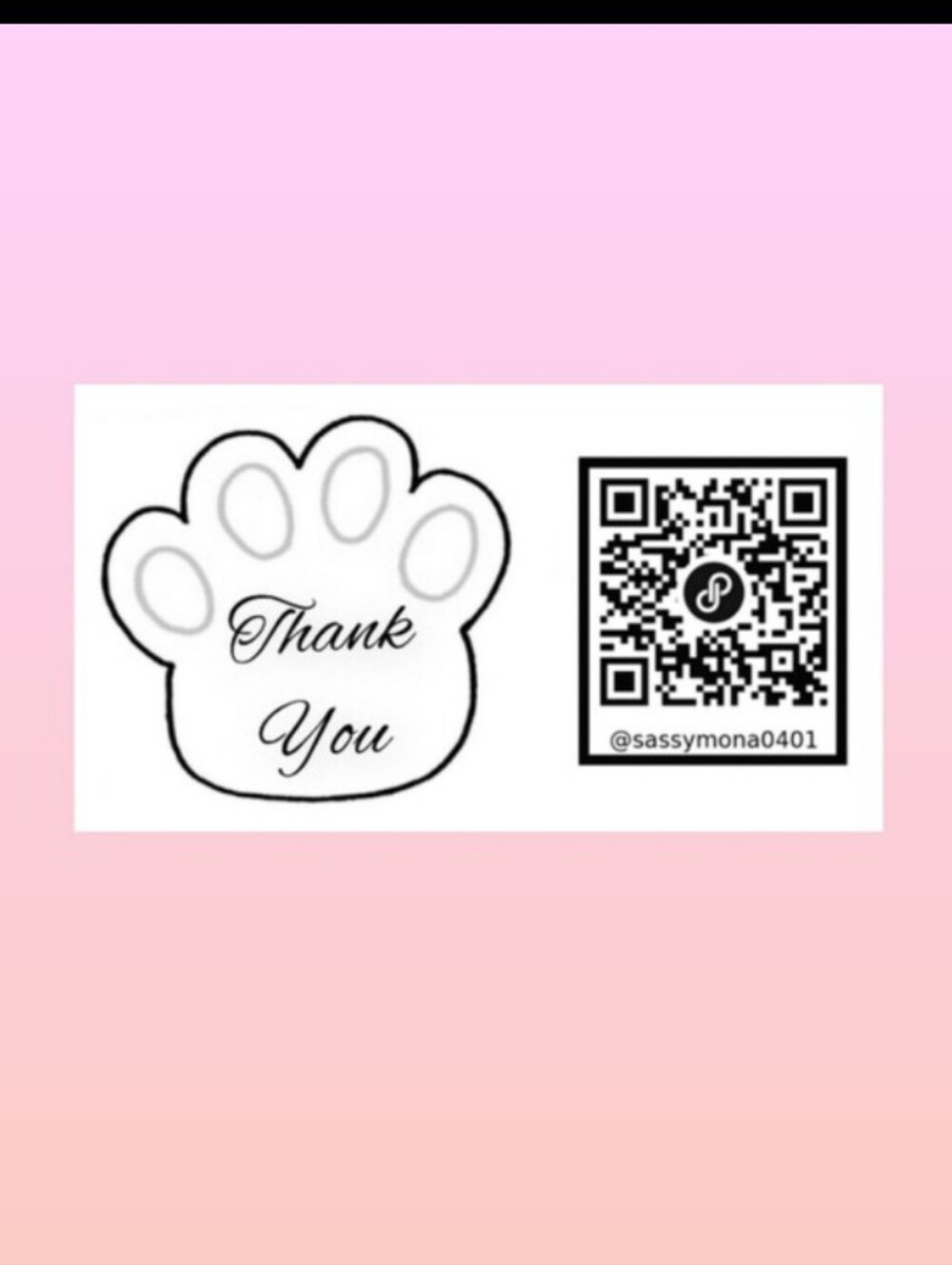 Animal QR Code Collection Thank You Stickers 2x4 50pc Handcrafted QR Code - Picture 7 of 10